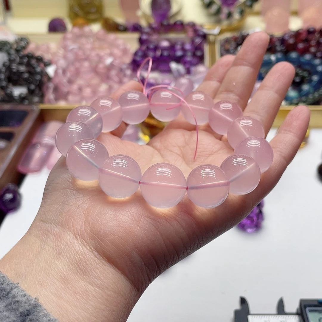 芙蓉石手链未镶嵌绝***精粉晶