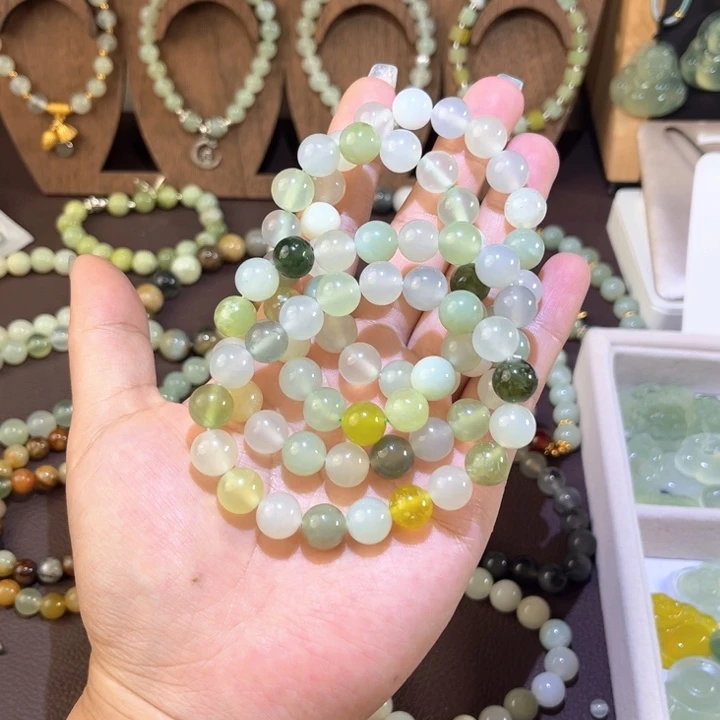 未镶嵌蛇纹石玉手串