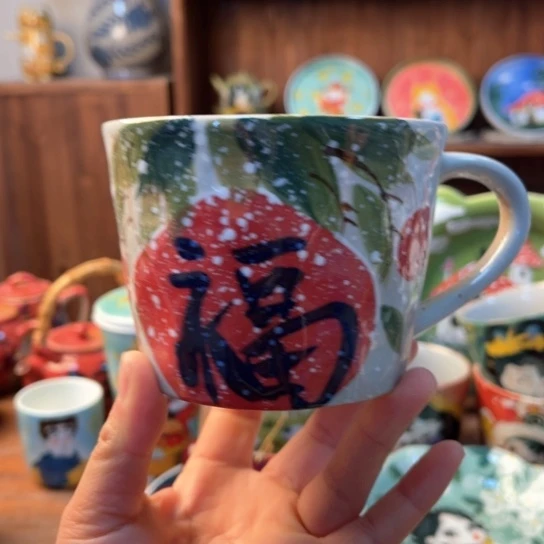 瓦当景德镇釉下手绘陶瓷