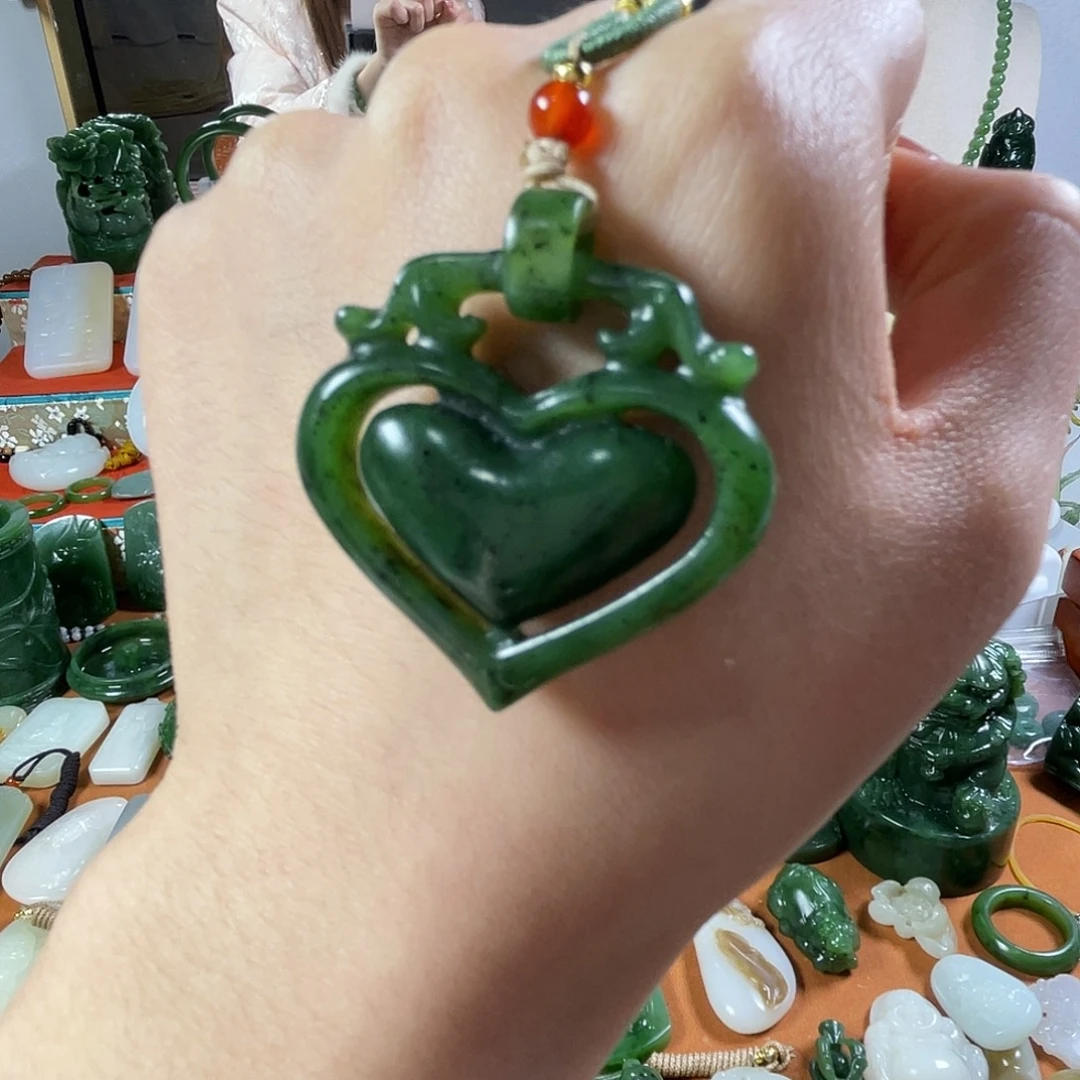 和田玉（碧玉）未镶嵌挂件