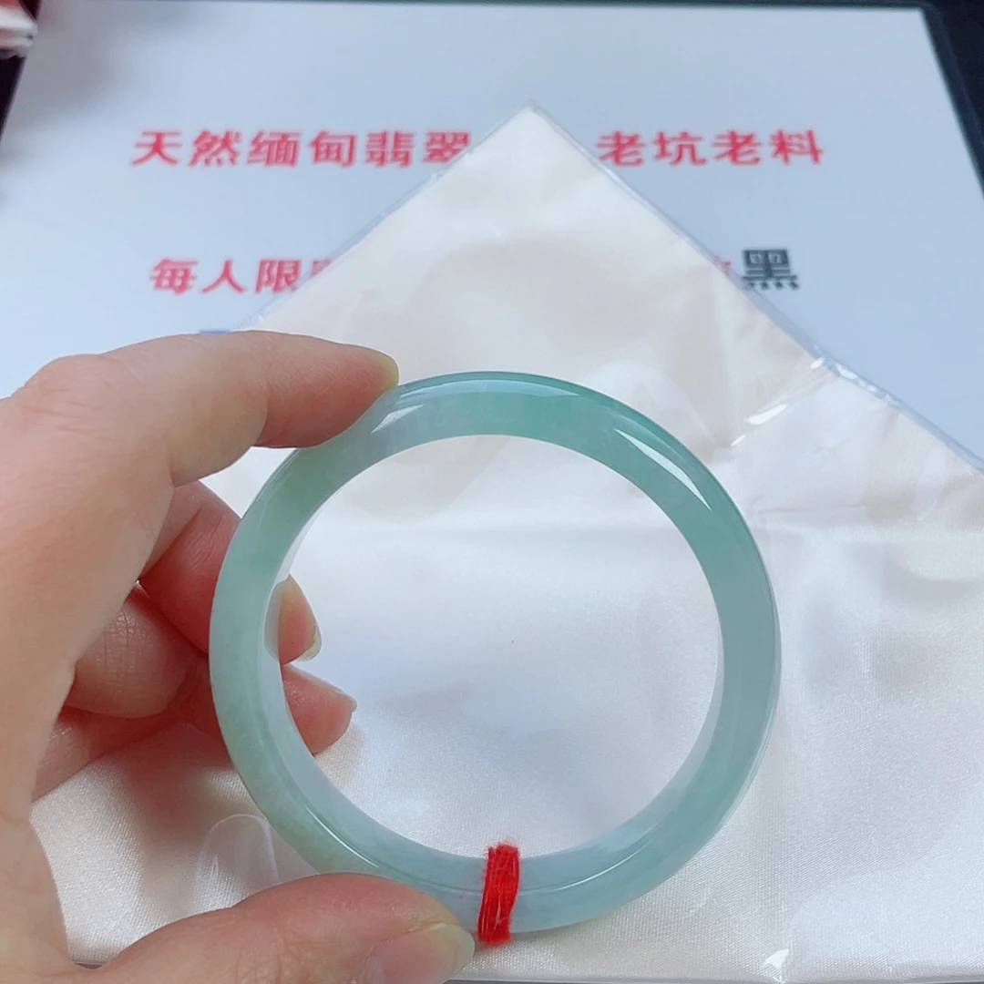 翡翠未镶嵌手镯天然翡翠手镯58
