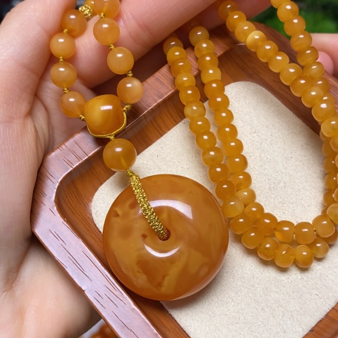 【闪购商品】蜜蜡颈饰未镶嵌项链