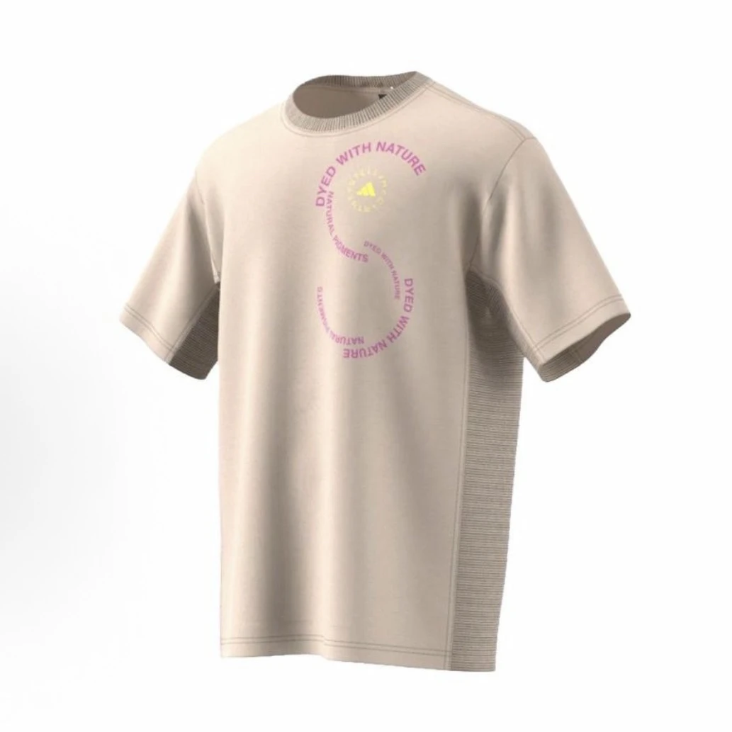 adidas  logo字母刺绣印花运动休闲圆领短袖T恤 男女同款 IA7709