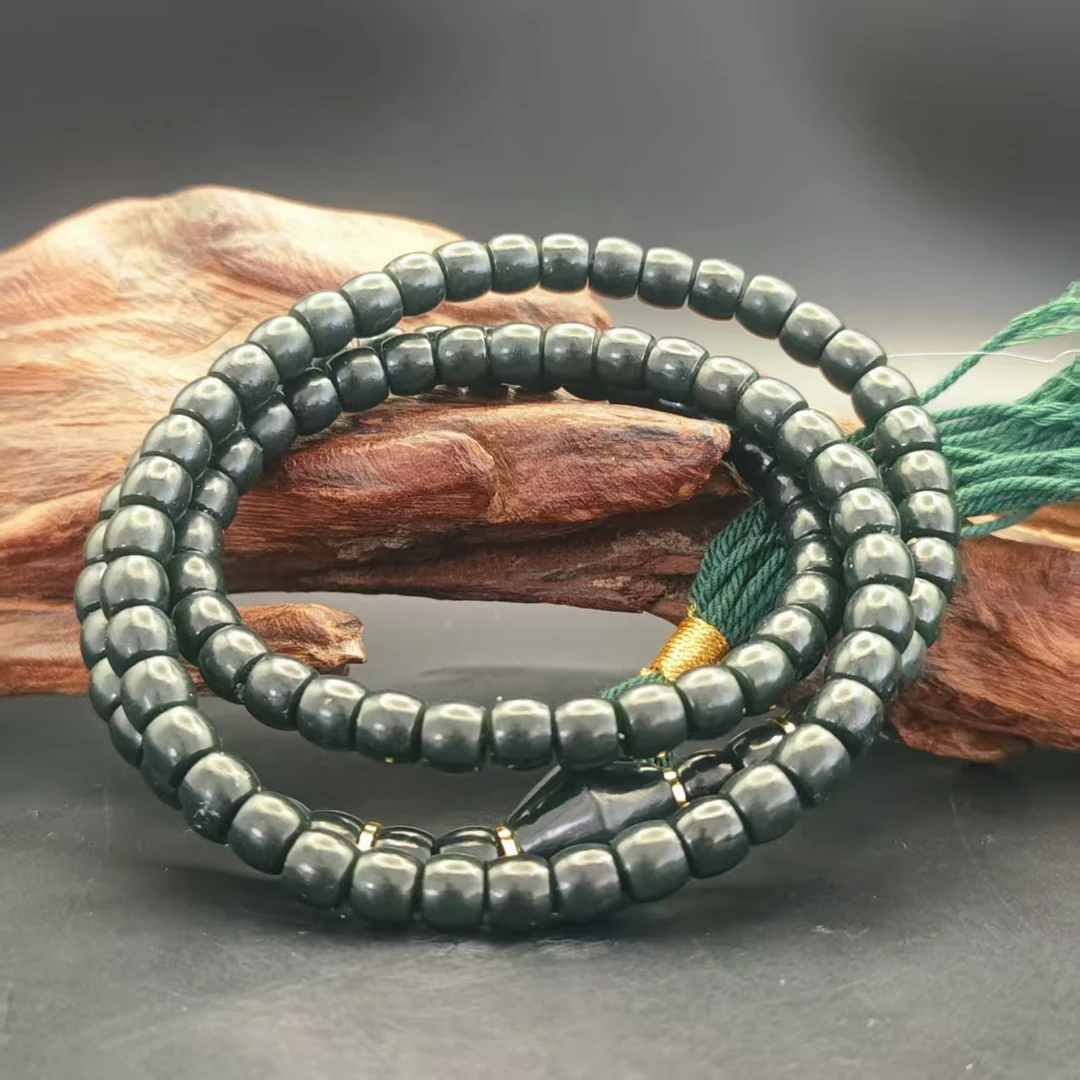 M和田玉桶珠项链（108）1760