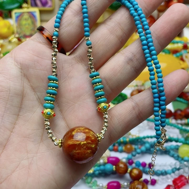 树脂制品24号锁骨链