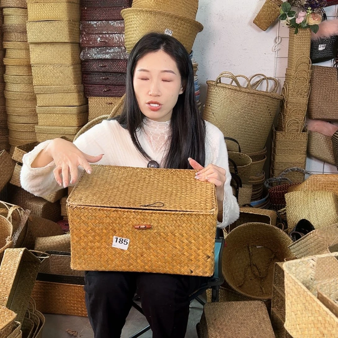 草编草编包/草编收纳盒微瑕疵