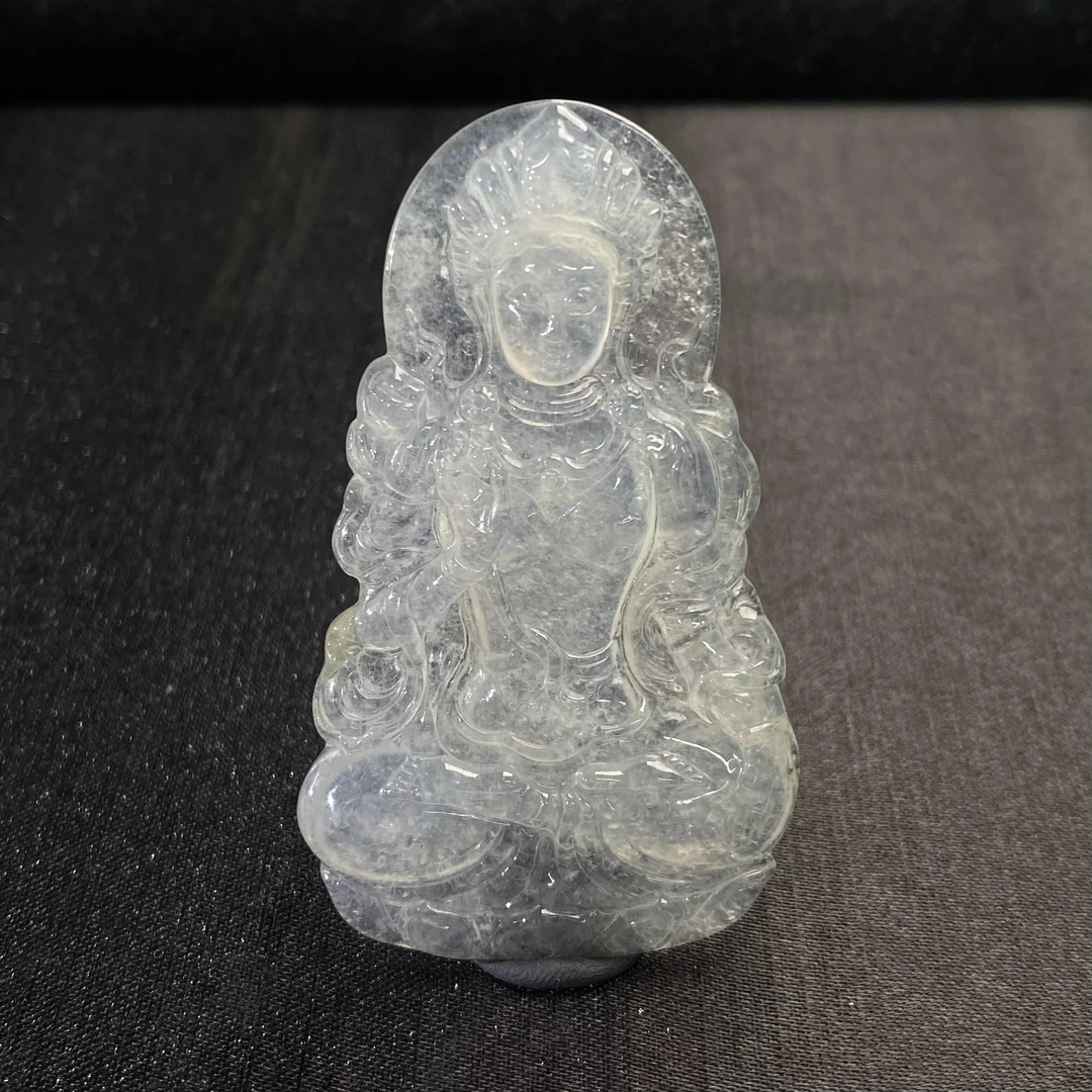 40天然缅甸翡翠A货高冰观音/300014/上海嘉禾拍卖