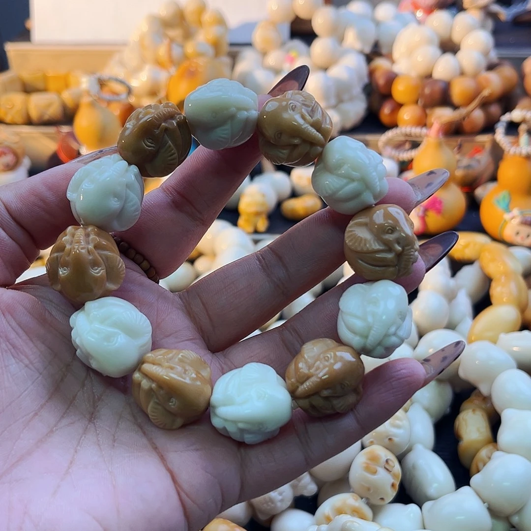 手串菩提根/象牙果小象