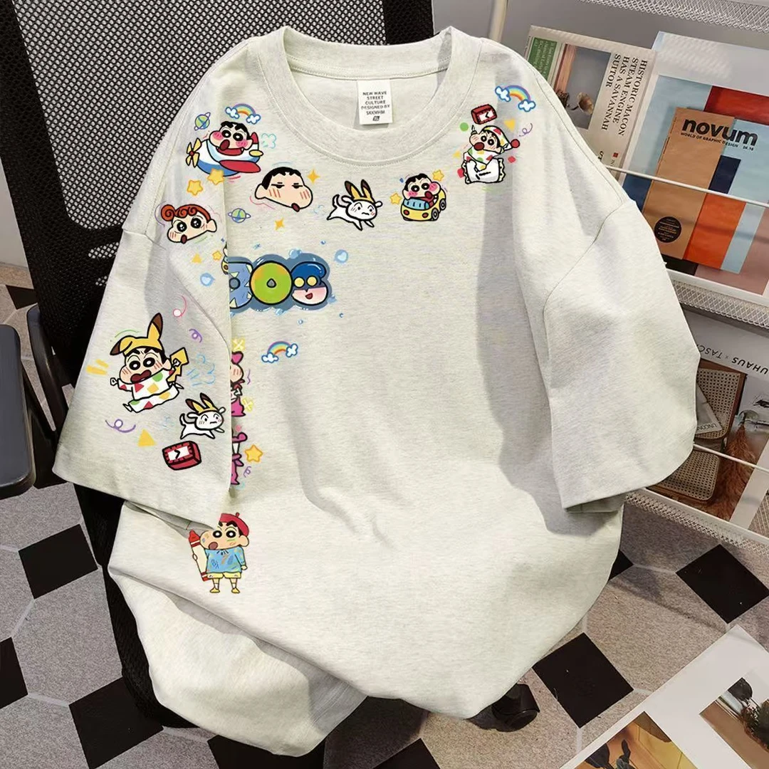 (蜡笔小小新)亲子棉爆款男女童体恤