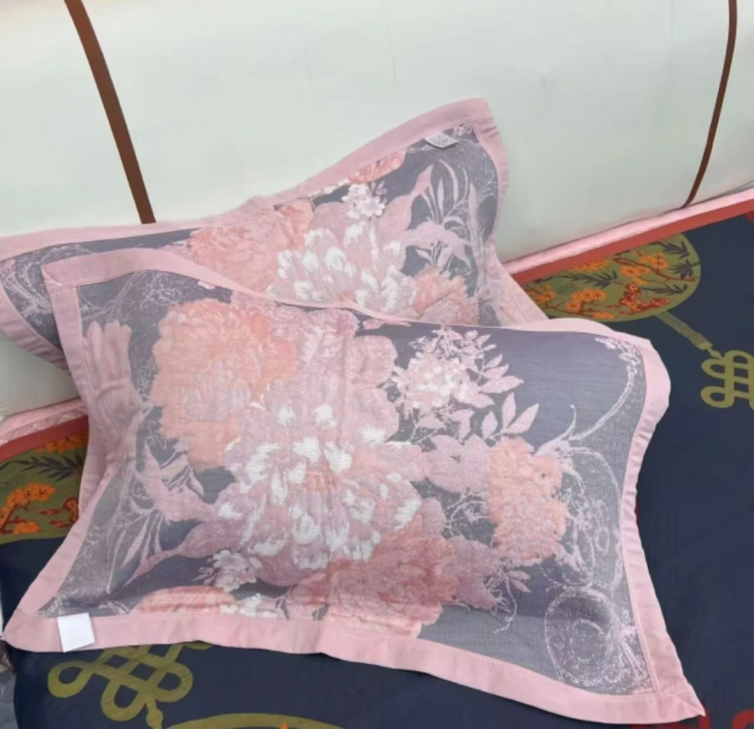 【枕巾-柳莺花燕】 52*78cm柔软亲肤成人枕巾一对装！