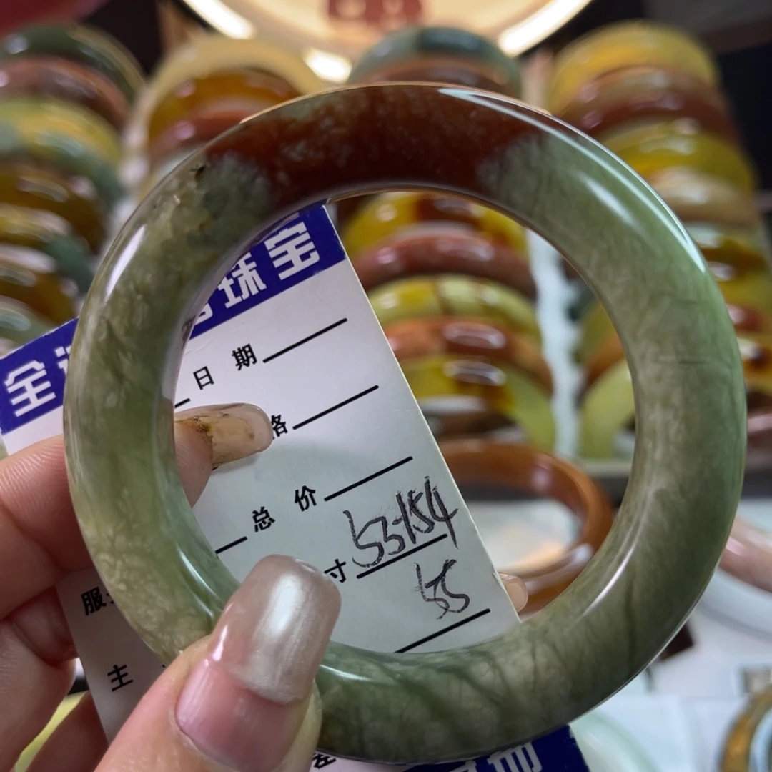 未镶嵌蛇纹石玉手镯
