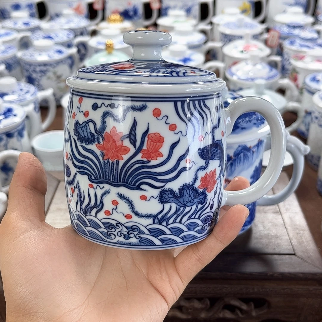 前***@摆件瓷景德镇陶瓷马克杯