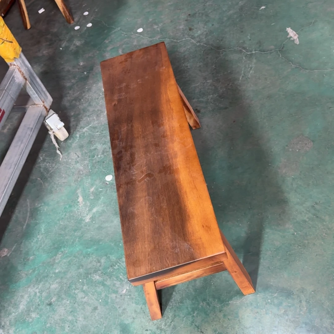 快***｡木（非红木类）100×28×45 南美胡桃木条凳