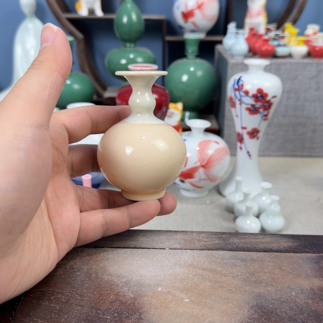 陶瓷手工小花器摆件