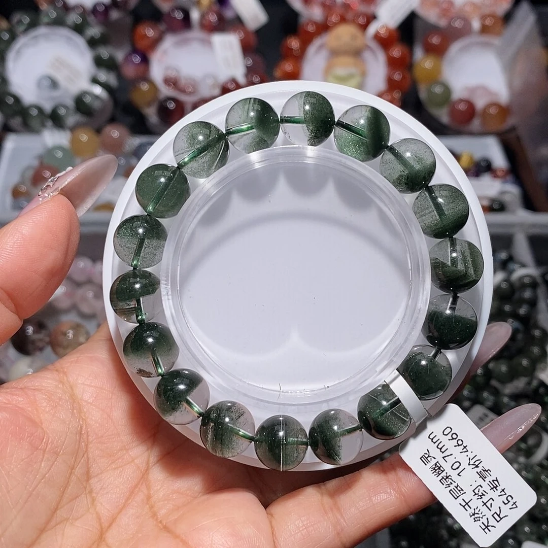 水晶手链未镶嵌千层绿幽灵