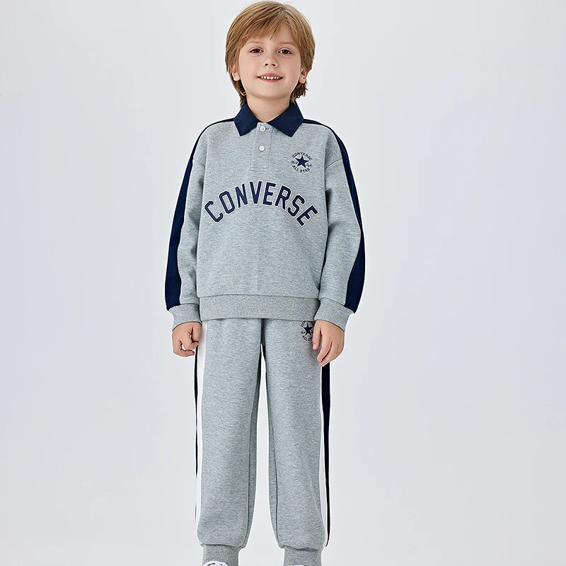 Converse匡威春季儿童翻领时尚男童长袖套装CNVN-PH-H333