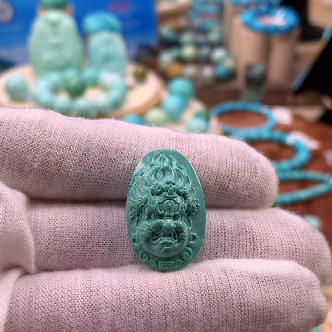 绿松石未镶嵌珠宝奇石16.5mm