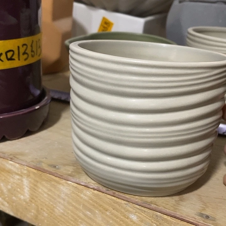 陶摆件陶盆有孔 瑕疵介意勿拍