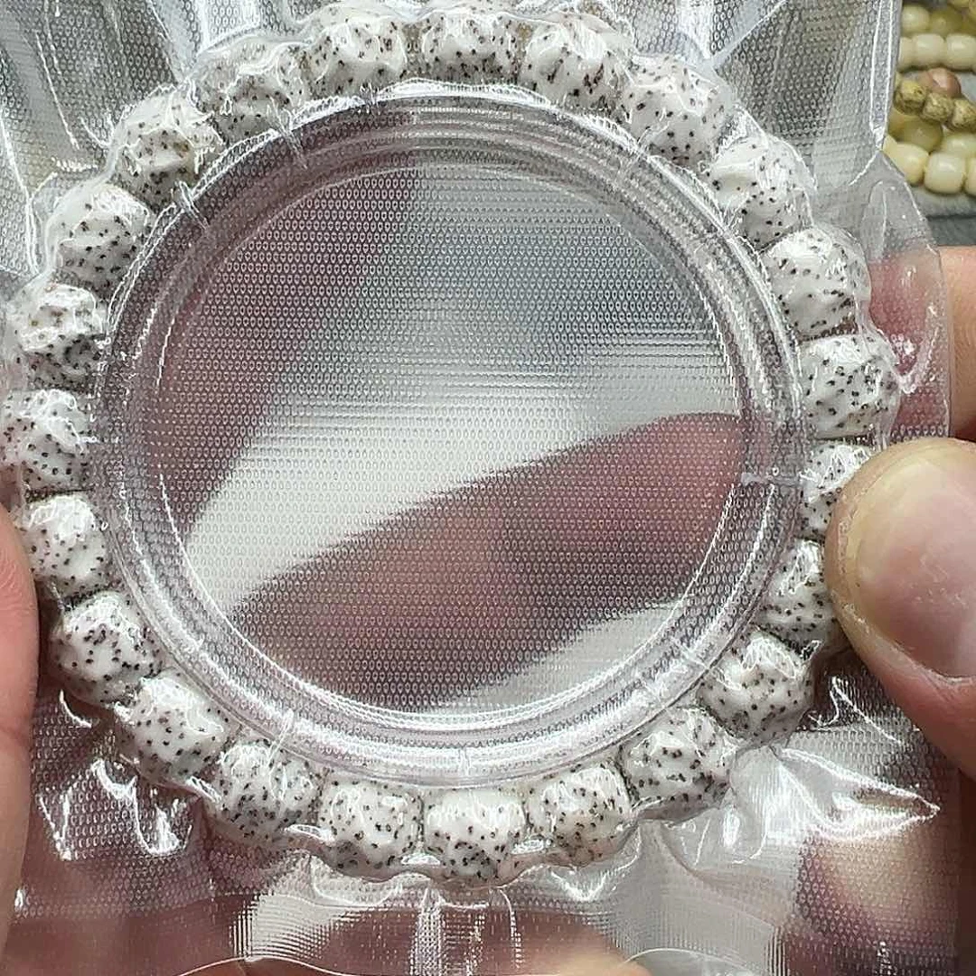 星月菩提手串39卓越原脂白星月菩提单圈无相1.0