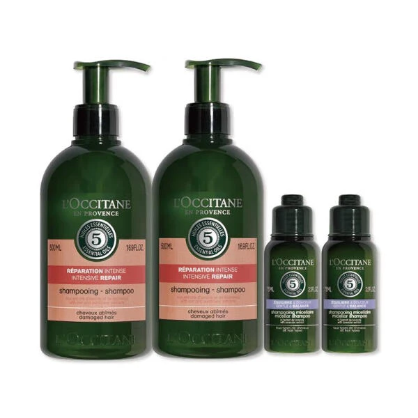 欧舒丹 法国 五合一草本菁纯洗发礼盒