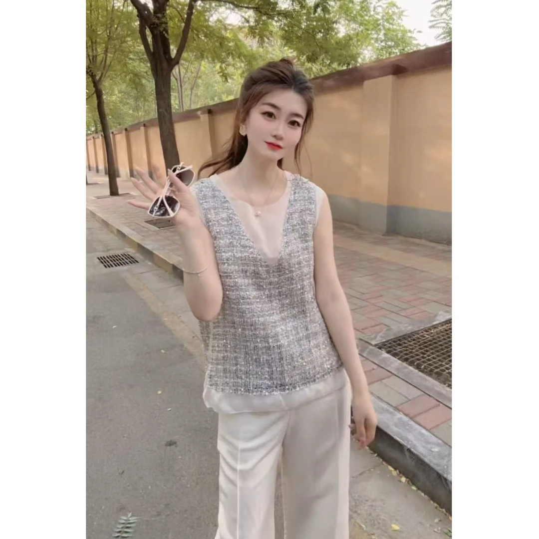 『 细闪千金M』 设计感韩版减龄时尚衬衫8388