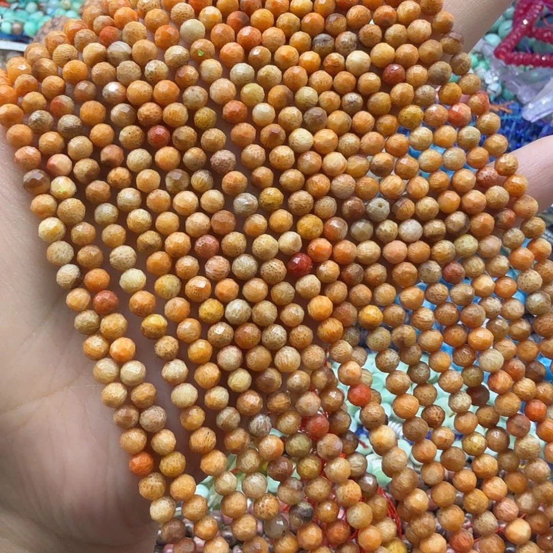 珠宝半成品未镶嵌水晶4m海里精灵切面一条