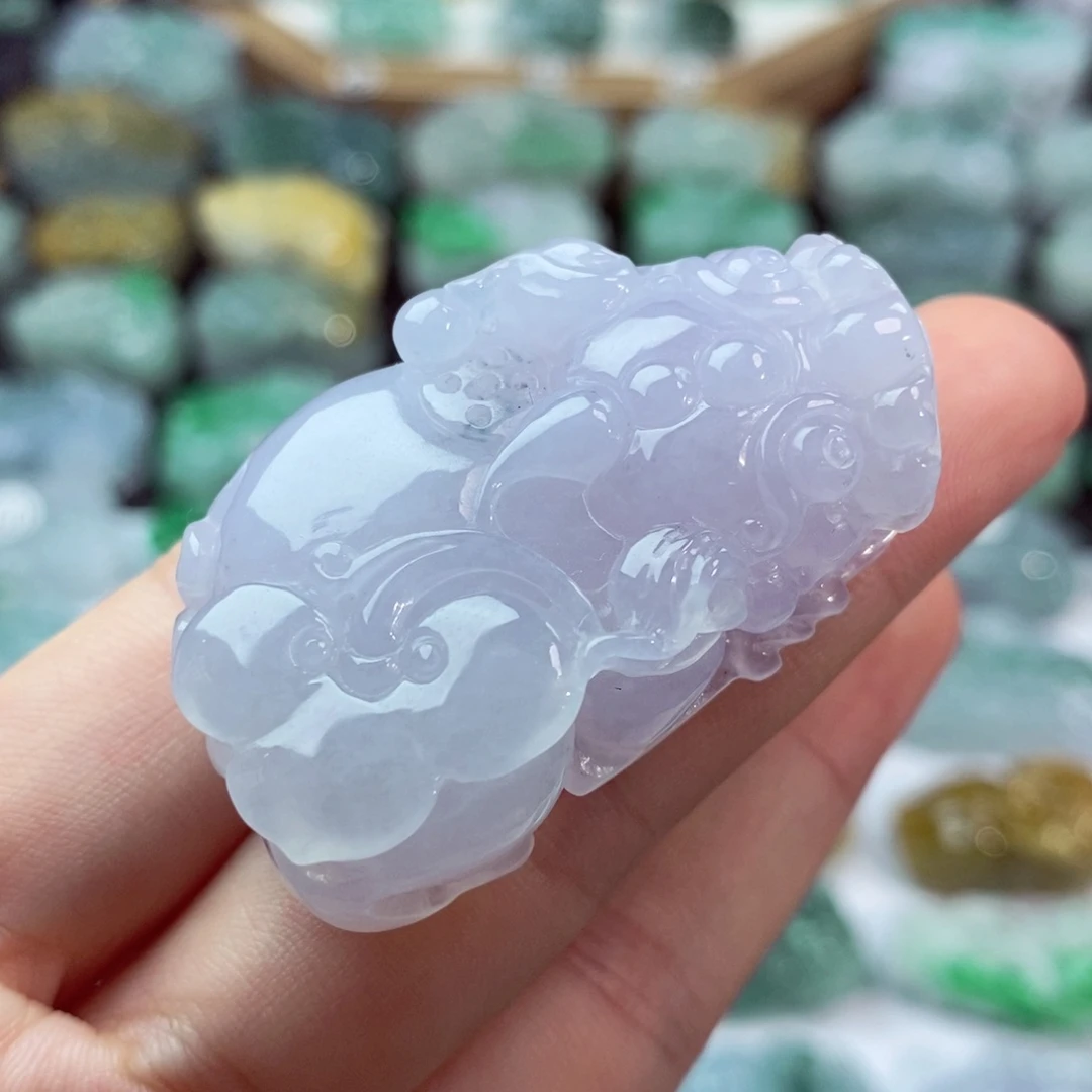 翡翠未镶嵌颈饰天然