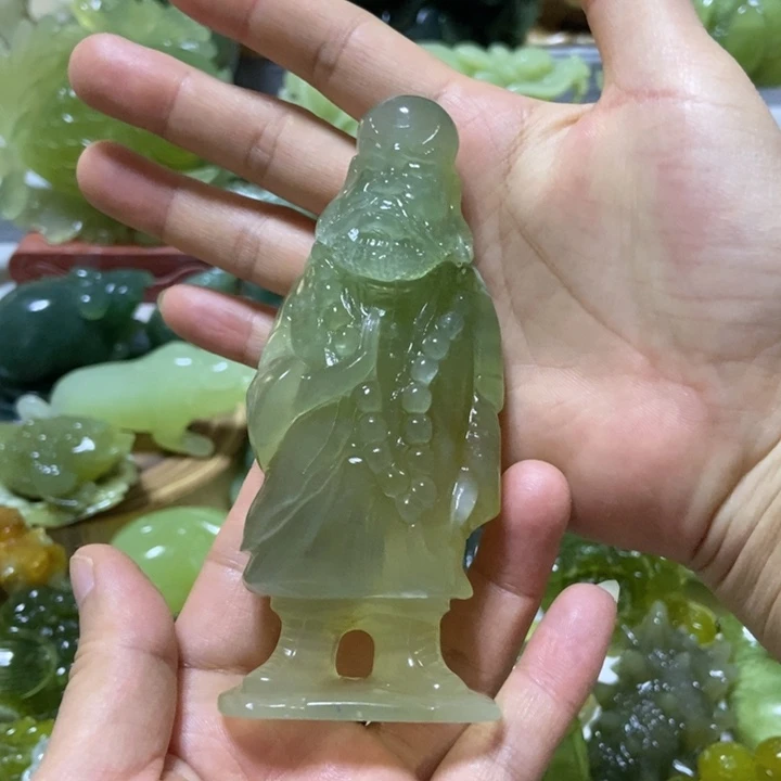 【闪购商品】蛇纹石玉把件未镶嵌钳*有