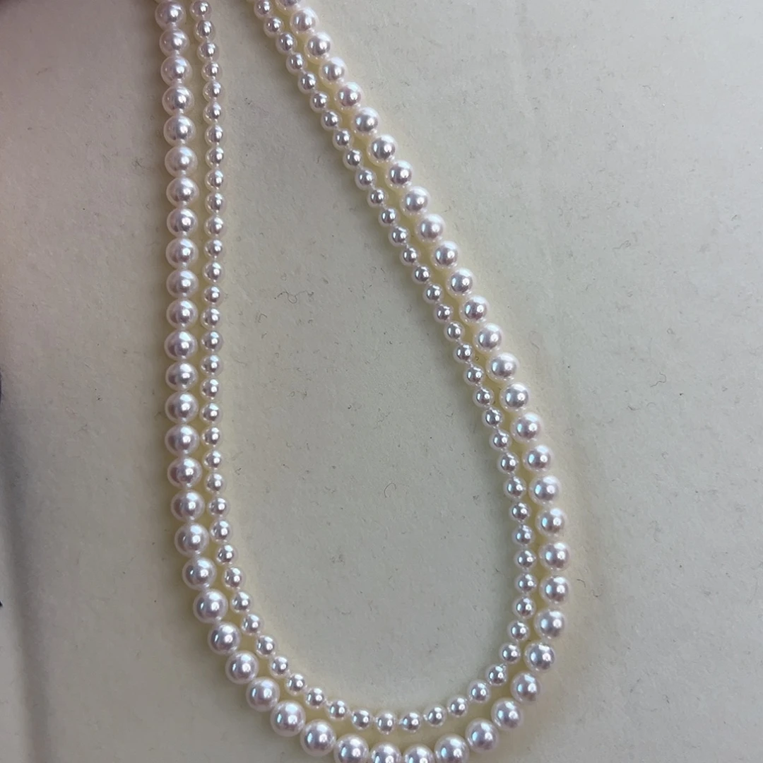 淡水珍珠颈饰未镶嵌3-4+卡5淡水珍珠