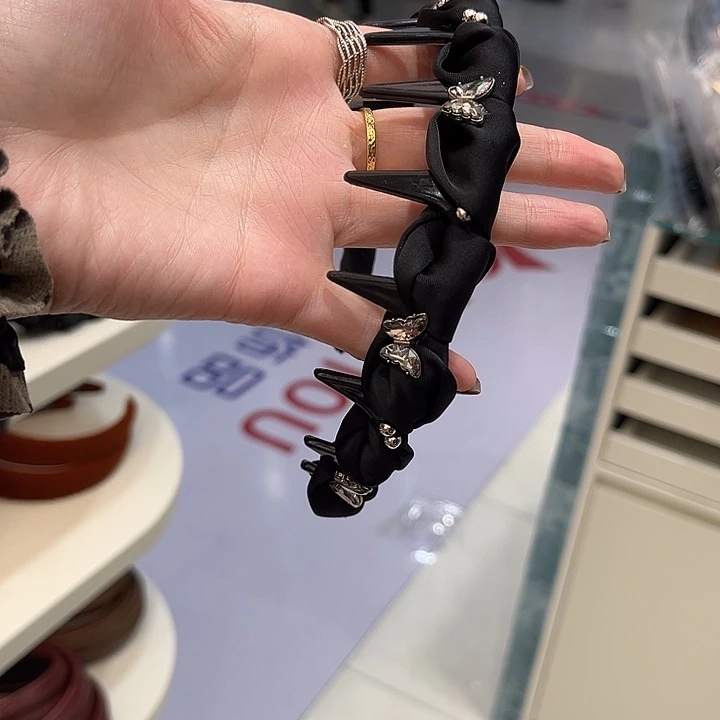 布艺非金属黑色发箍