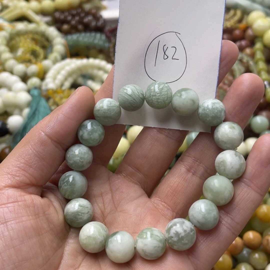 蛇纹石玉手链未镶嵌