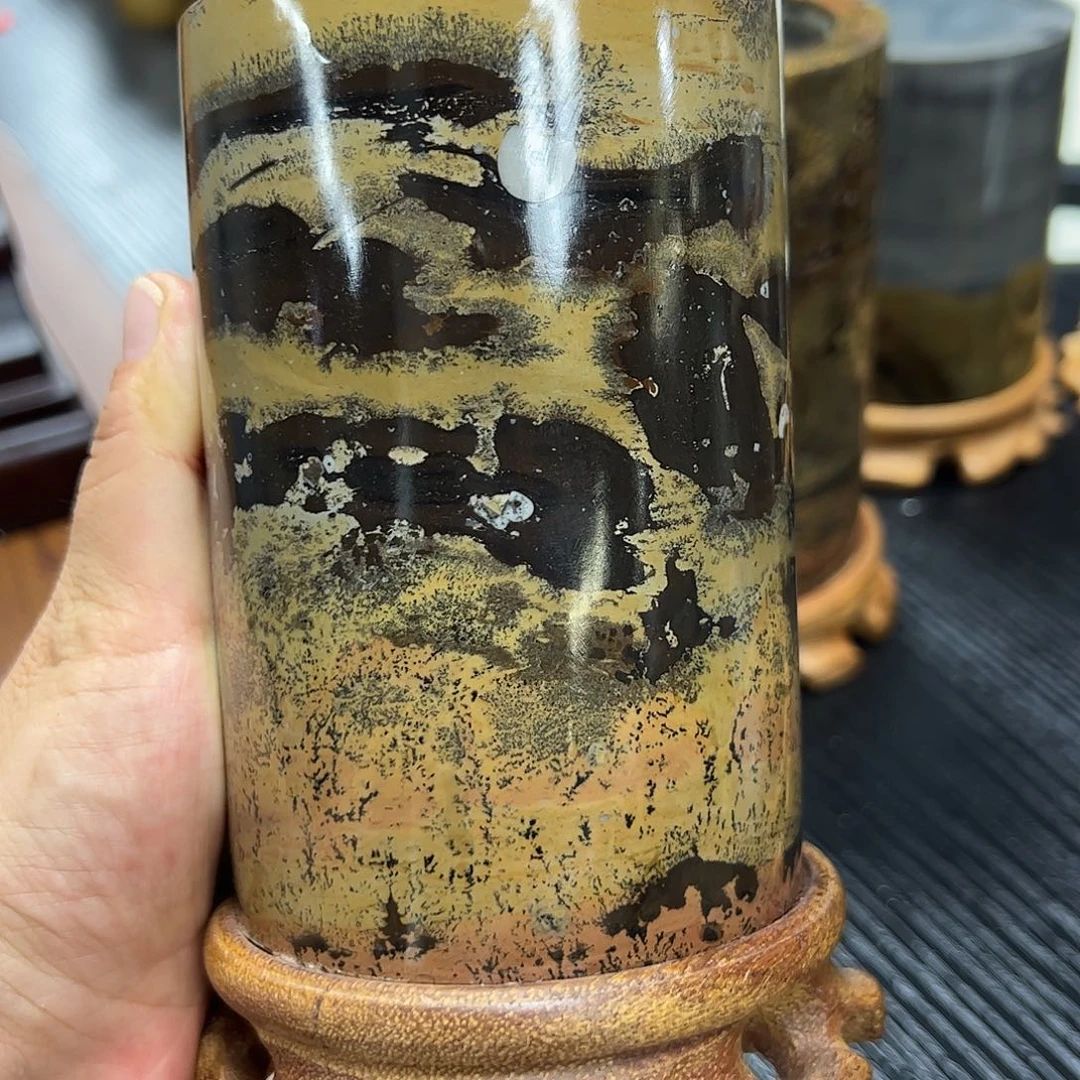 广西石广西天然国画石