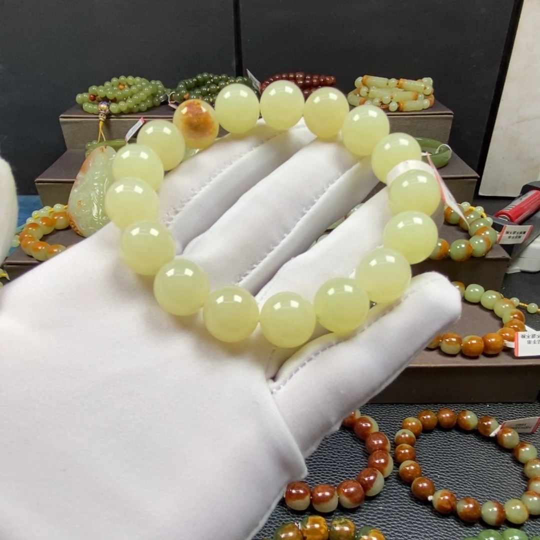 未镶嵌手链透闪石质玉