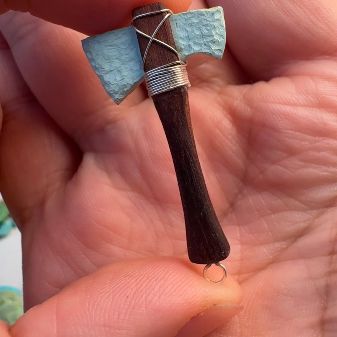 I***C绿松石银S925镶嵌珠宝奇石