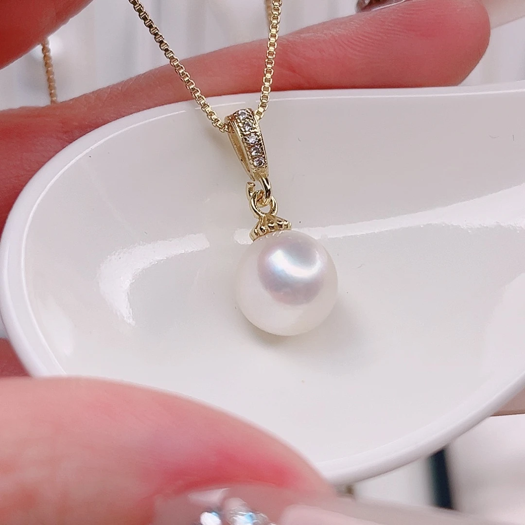 淡水珍珠未镶嵌吊坠(赠链)