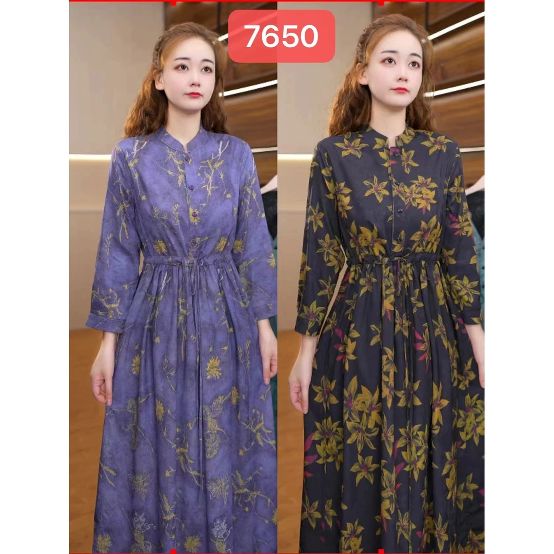 7650-33新款舒适时尚双面穿连衣裙