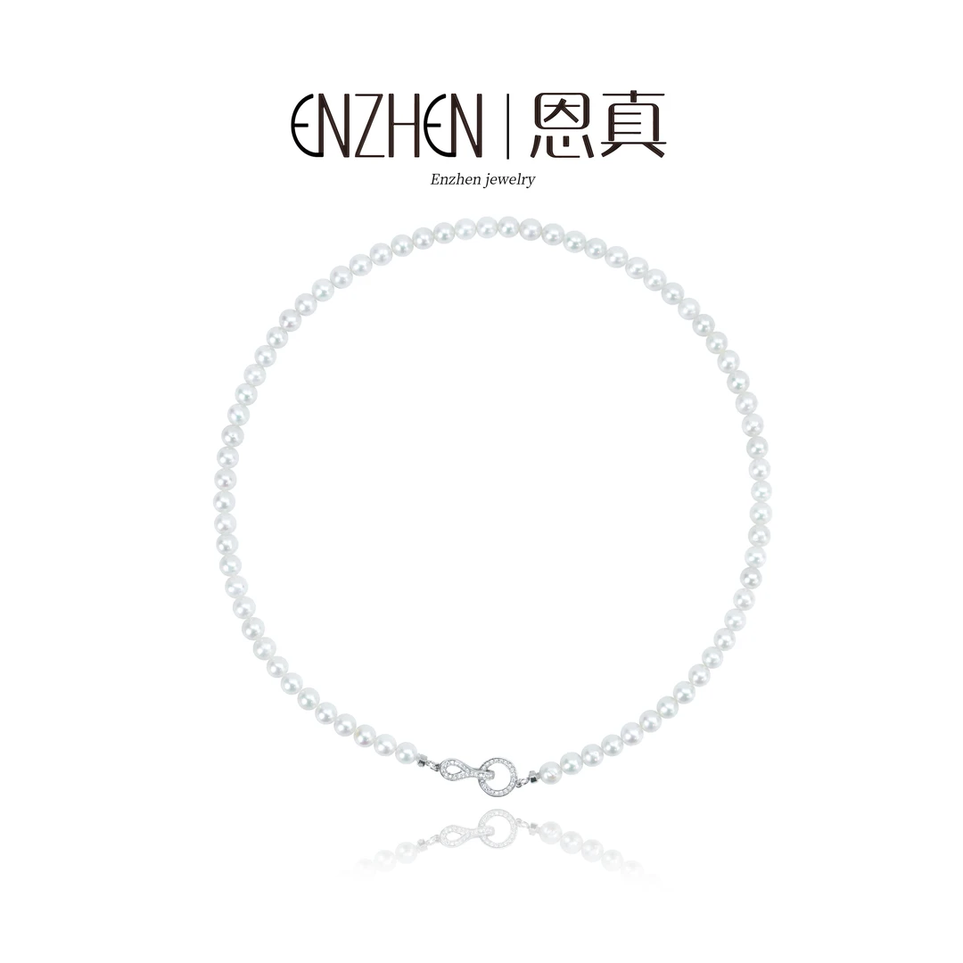【白片小霸王丨强势归来】淡水白片珍珠 5-6mm经典款百搭满珠项链