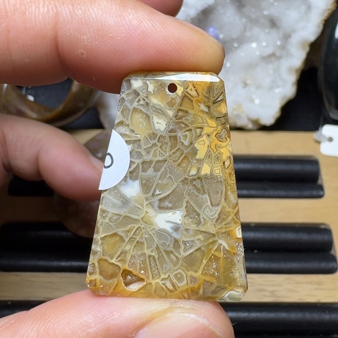 硅化玉万福金安 万花筒未镶嵌
