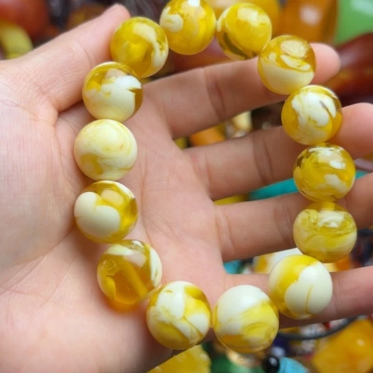 未镶嵌琥珀手串蜜蜡