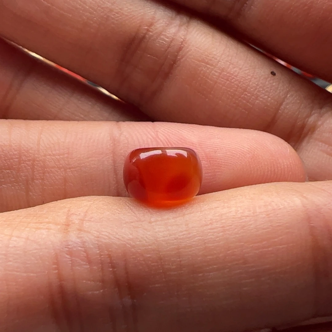 南红玛瑙墩子9.0x6.0未镶嵌