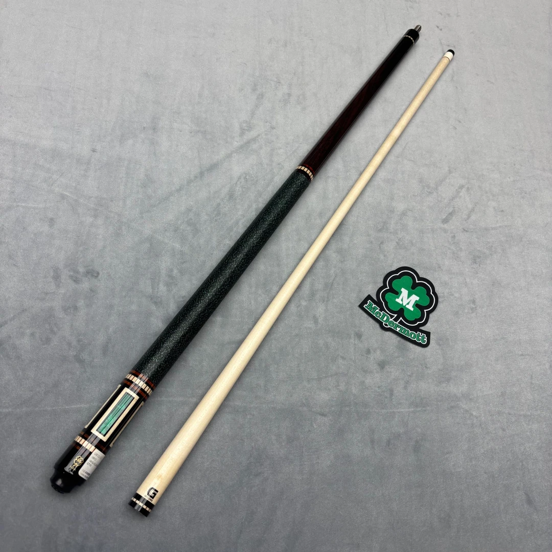 美国梅花麦克德莫特（McDermott）G612线把中式黑八九球大头台球杆