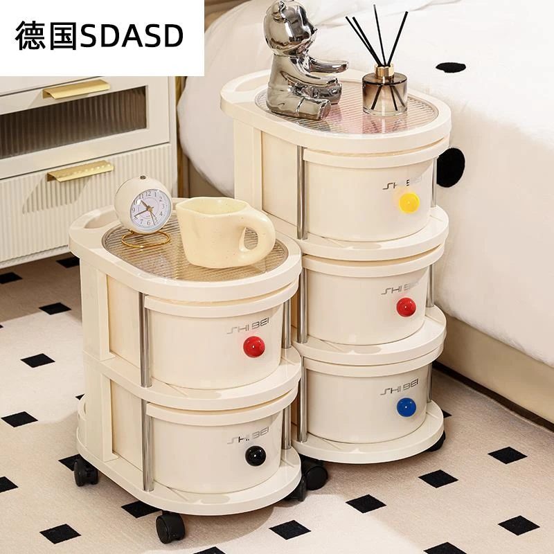 德国SDASD抽屉式零食玩具杂物桌下储物柜收纳柜移动分层小推车置