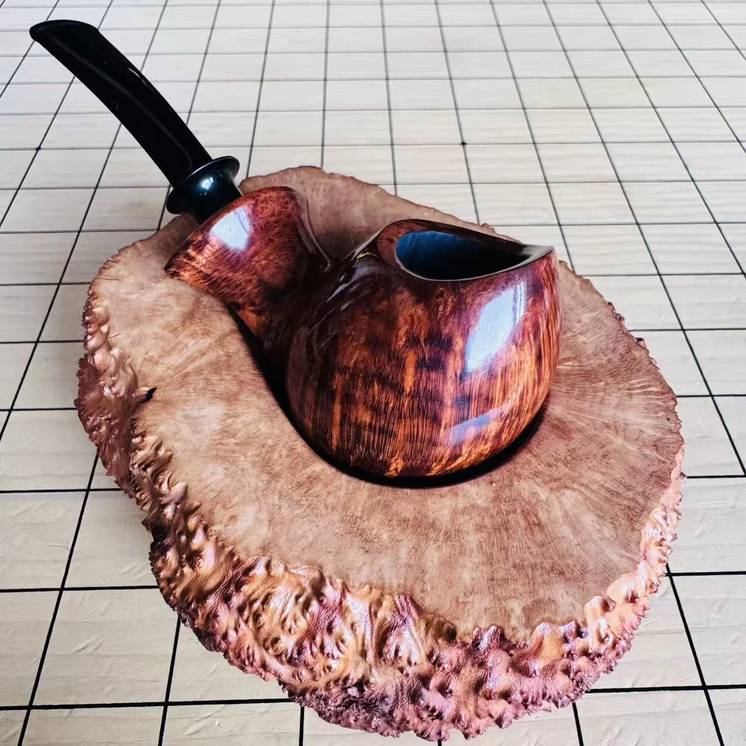 虫二工作室石楠木手工烟斗