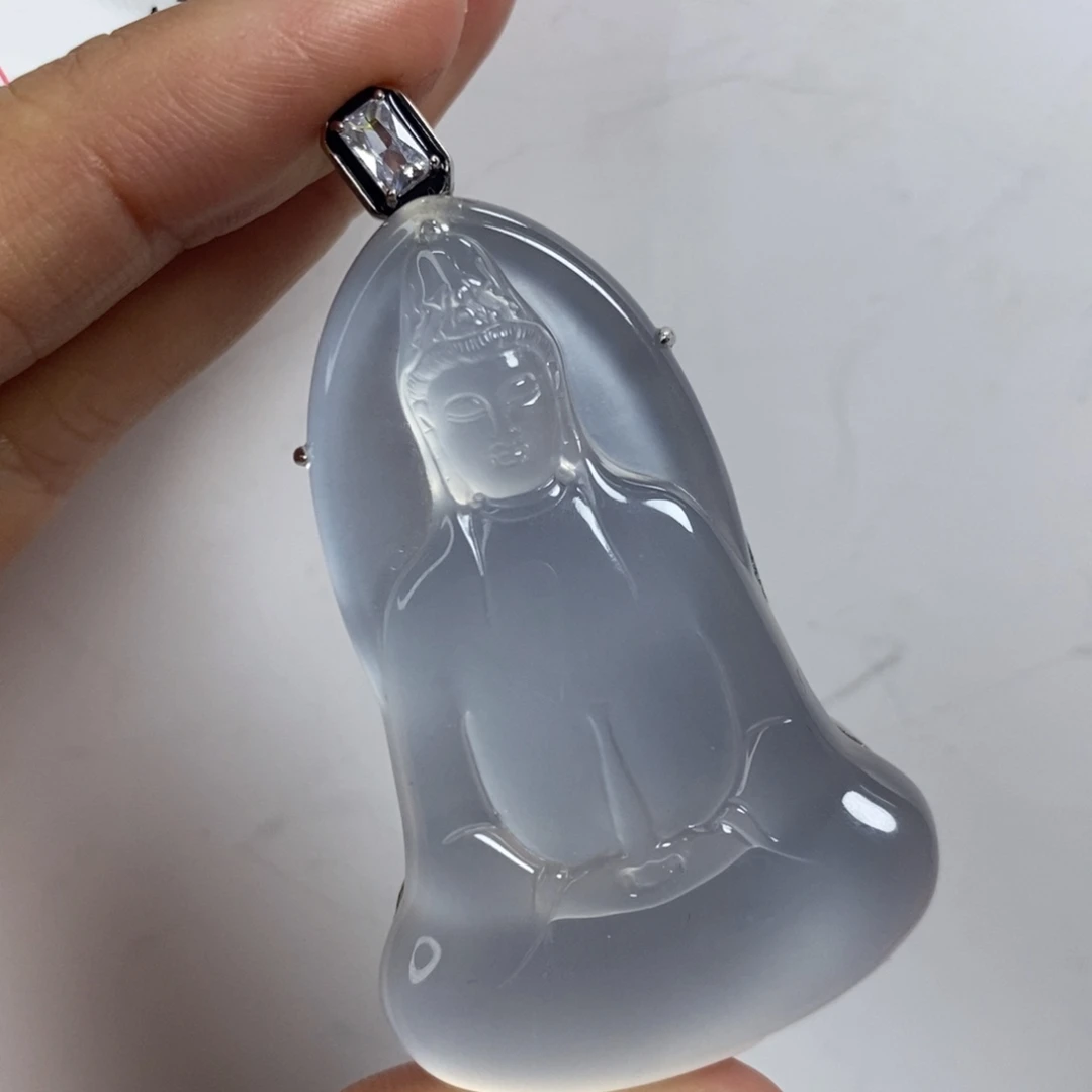 石英质玉颈饰银S925镶嵌星****