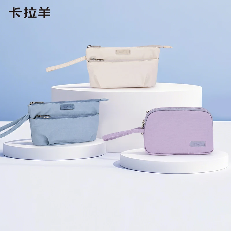 【收纳小包2件套】卡拉羊时尚简约卡包零钱包相机包收纳CX0622+0623