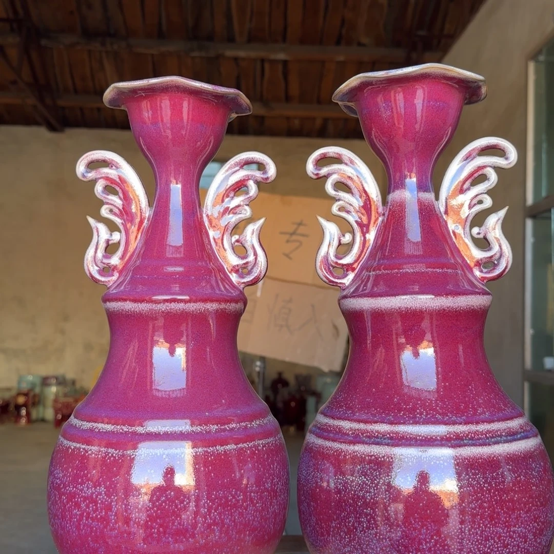 瓷摆件郑家钧窑微瑕