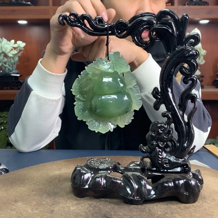 蛇纹石玉（覆膜）珠宝奇石未镶嵌秋*