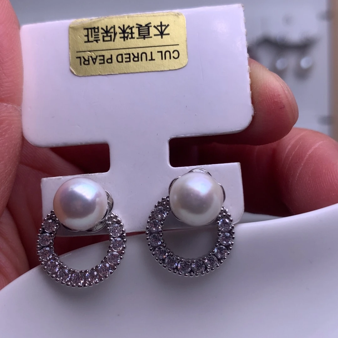 未镶嵌耳饰淡水珍珠