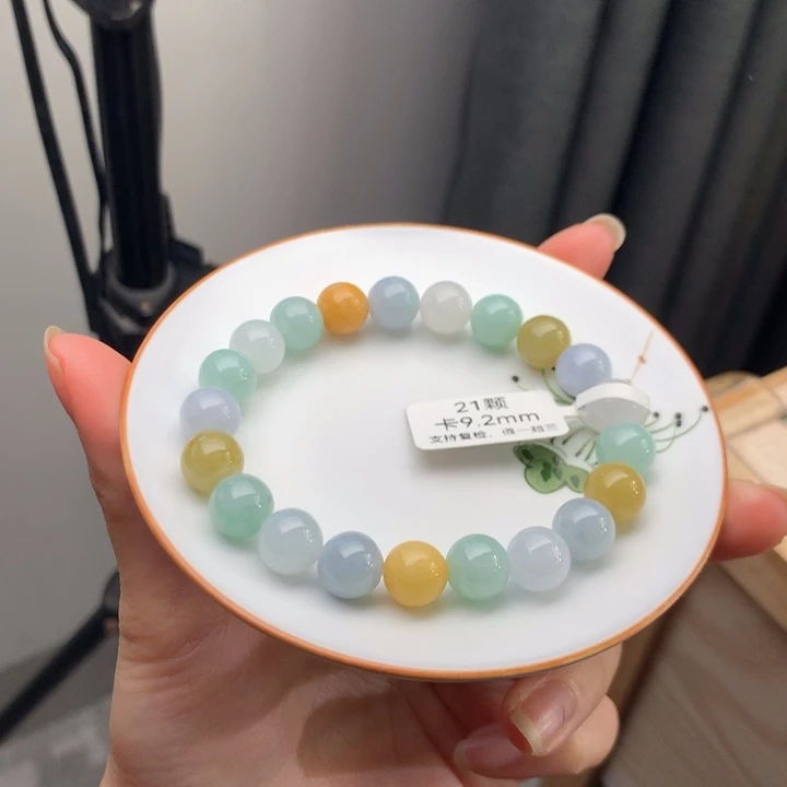 翡翠未镶嵌手链翡翠y505 卡9.2