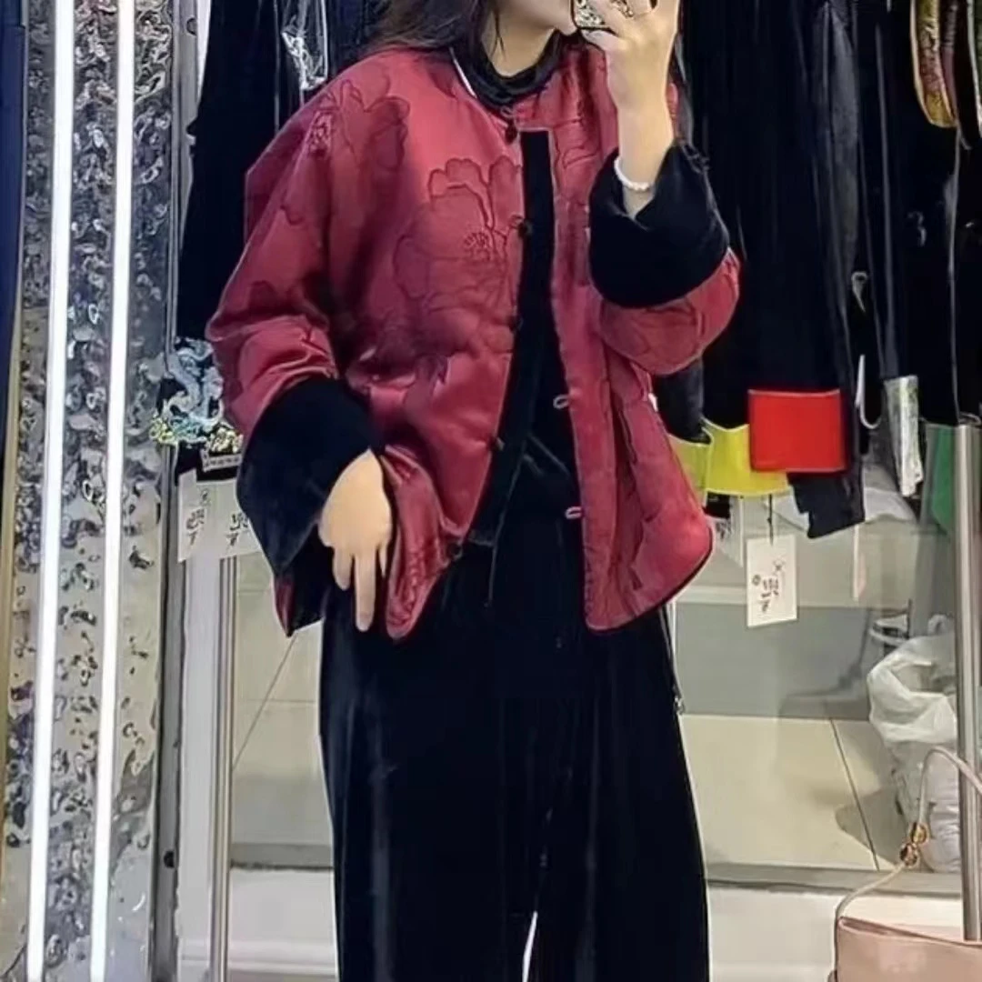 新中式女装国风2024年新款冬季棉服外套（8909）